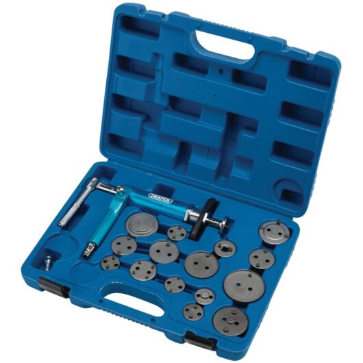 Draper 16 Piece Pneumatic Brake Caliper Wind Back Tool Kit