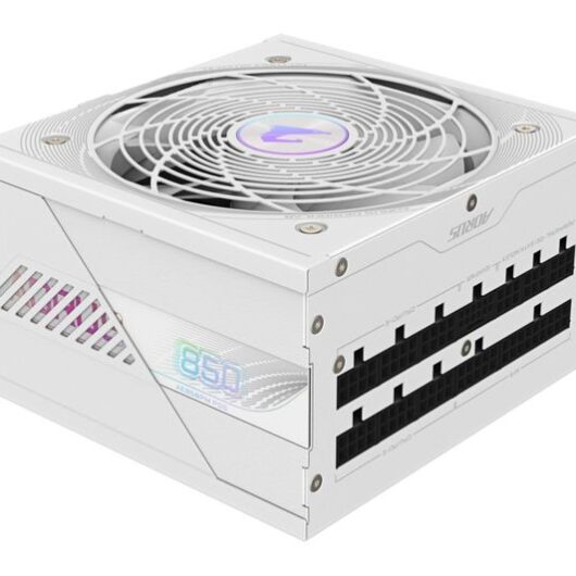 GIGABYTE AORUS ELITE ICE PG5 Fully Modular ATX PSU - 850 W, White