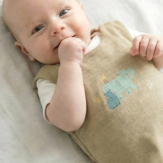 Sleeveless Hippo Sleeping Bag for Babies, BAYOU green